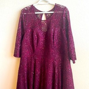 Torrid size 2 cocktail dress in magenta